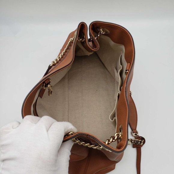 100% Authentic Gucci GG Soho on Chain Medium Shoulder Bag - Picture 9 of 16